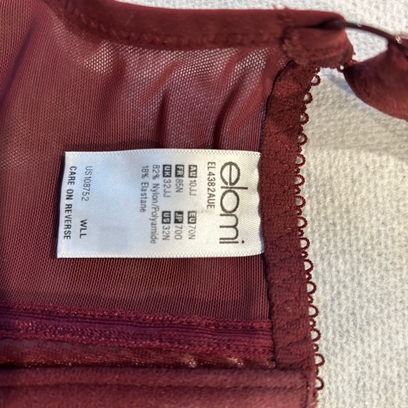 Eloni burgundy bra - Picture 5 of 5